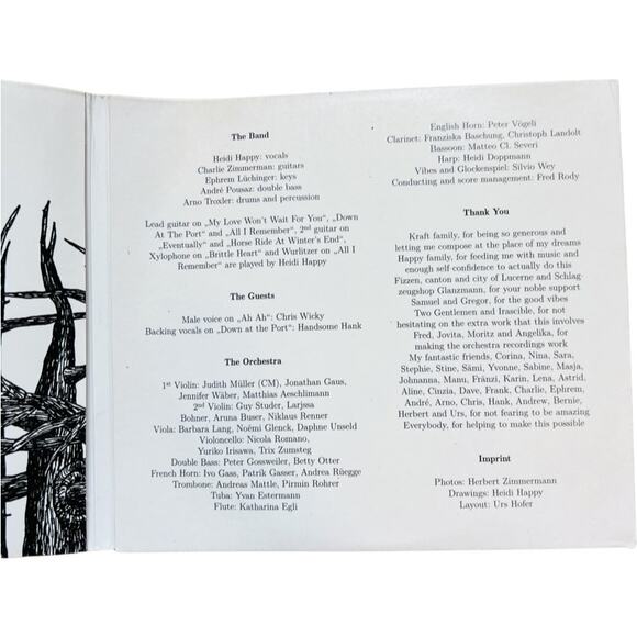 Heidi Happy Hiding With The Wolves CD 2011 Swiss Pop Import VG+ Case Bent - Picture 3 of 8